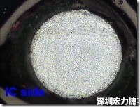 紅墨水染紅測試分析-IC面，允收